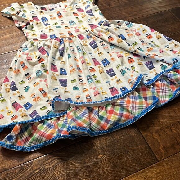 GIRL August Little Artist Swingy Dress, size 8 - Picture 4 of 10